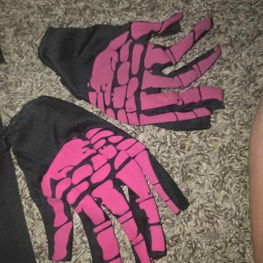 New 5 piece girls pink skeleton Halloween costume with tutu  14/16